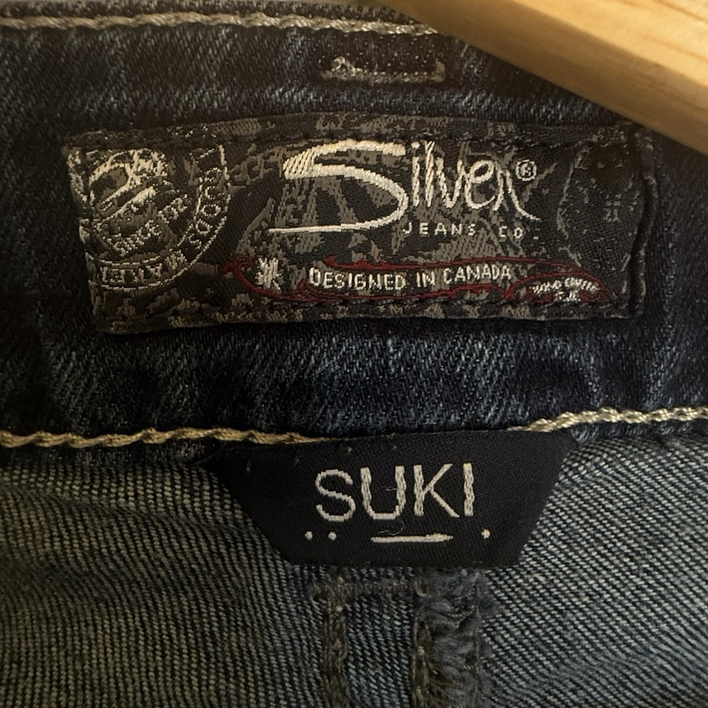Silver Brand Jeans women's Suki W30 L22 1/2‎ Embroidered details - Picture 12 of 16